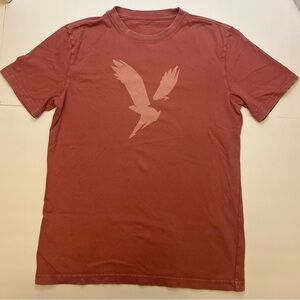 American Eagle Outfitters Washed Coral  Red Graphic Tee XS
